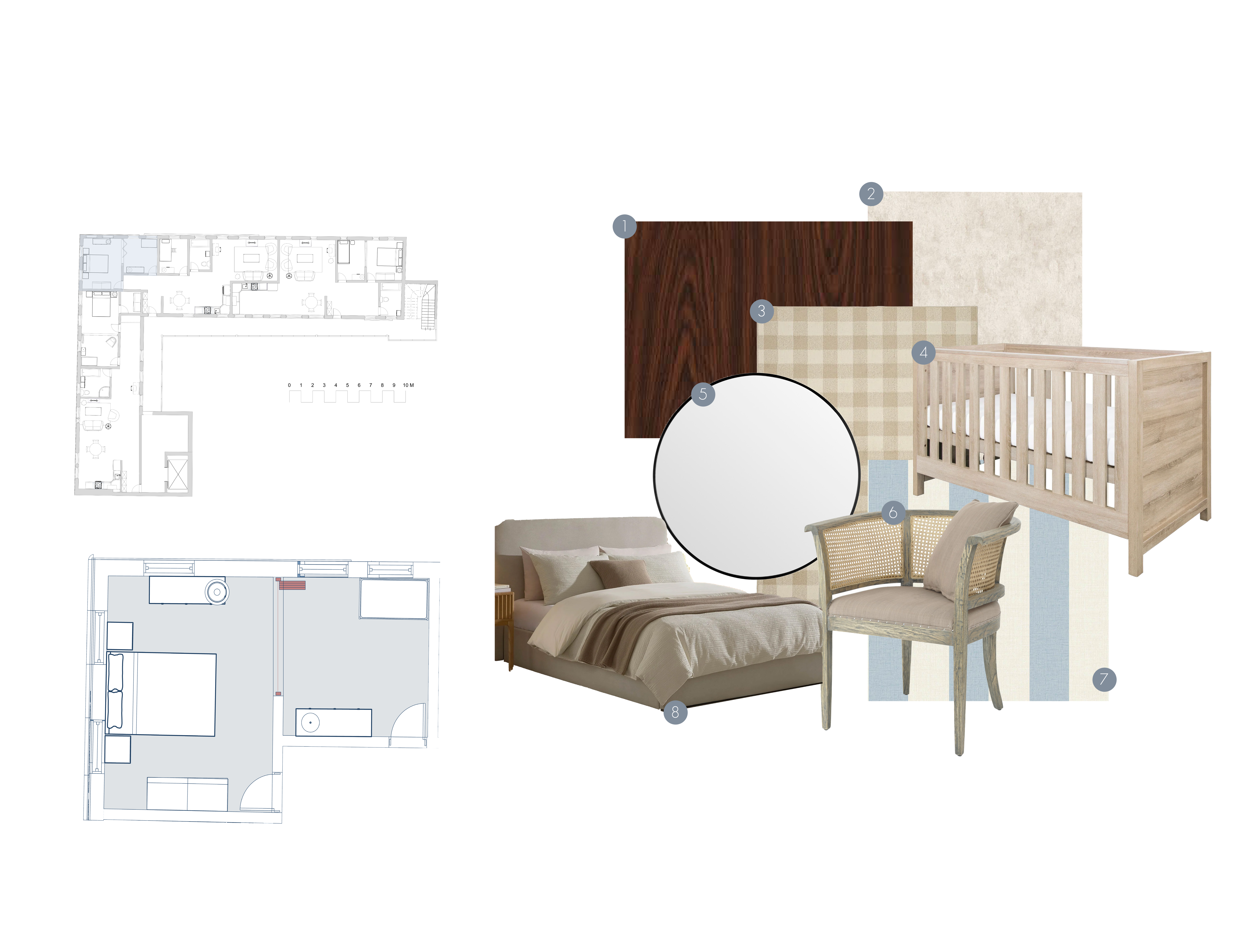 Master Bedroom and Nursery Plan